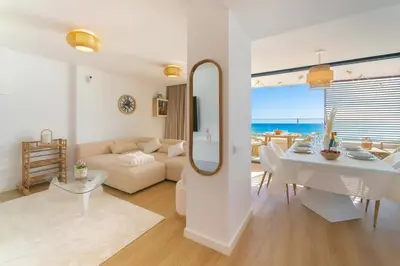 Cama o camas de una habitación en WELCS APARTAMENTO 306 PDA con piscina y vistas
