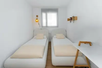 Cama o camas de una habitación en WELCS APARTAMENTO 306 PDA con piscina y vistas