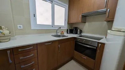 Una cocina o zona de cocina en Pau Picasso 3 - Piso en Tossa con terraza y A/A
