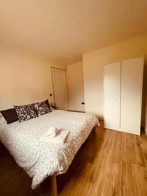 Cama o camas de una habitación en Alojamiento Rural Montseny