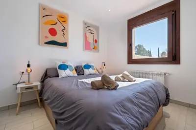 Cama o camas de una habitación en Hauzify I La Caseta