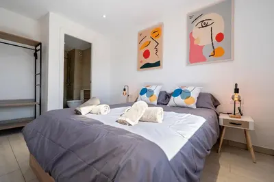 Cama o camas de una habitación en Hauzify I La Caseta