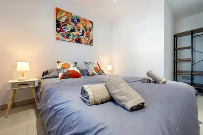 Cama o camas de una habitación en Hauzify I La Caseta
