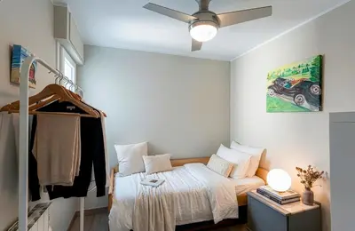 Cama o camas de una habitación en La Terraza del Canadell - WeHost Costa Brava