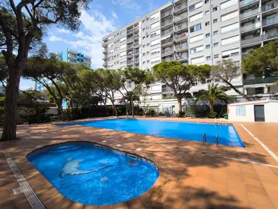 Piscina en o cerca de Apartamento tipo estudio con piscina en Blanes