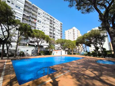 Piscina en o cerca de Apartamento tipo estudio con piscina en Blanes