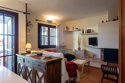 Una televisión o centro de entretenimiento en Kerstin Bruns - Casa La Mar