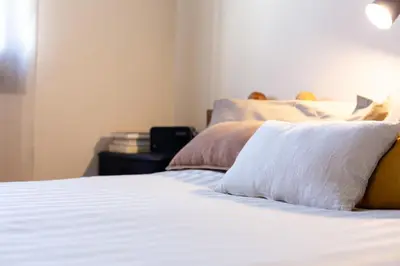Cama o camas de una habitación en Kerstin Bruns - Casa La Mar