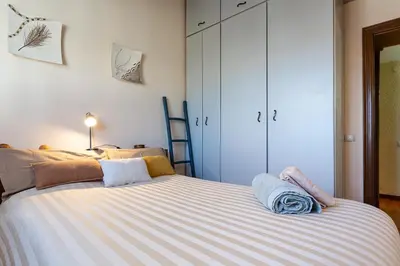 Cama o camas de una habitación en Kerstin Bruns - Casa La Mar