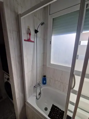 Un baño de Acogedor apartamento a tres minutos de la playa