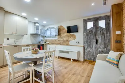 Una cocina o zona de cocina en Pati Blau 2