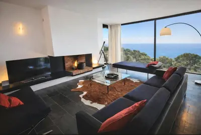 Paisaje cerca de esta villa