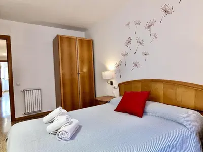 Cama o camas de una habitación en EVH129 Piso con piscina comunitaria