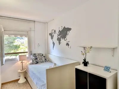 Cama o camas de una habitación en EVH129 Piso con piscina comunitaria
