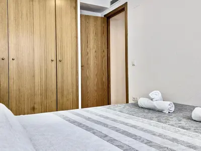 Cama o camas de una habitación en EVH130 Apartamento completo en el casco antiguo