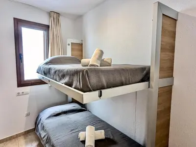 Cama o camas de una habitación en EVH130 Apartamento completo en el casco antiguo