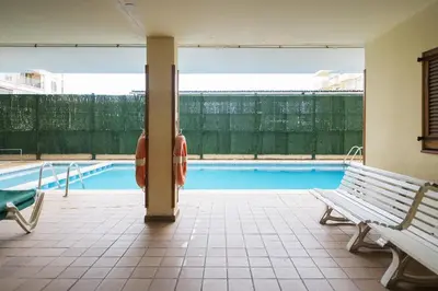 Piscina en o cerca de Apartamento con vistas al mar y piscina en Platja d'Aro