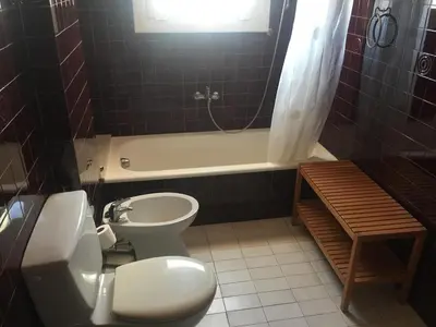 Un baño de Ático con vistas al mar en Platja d'Aro