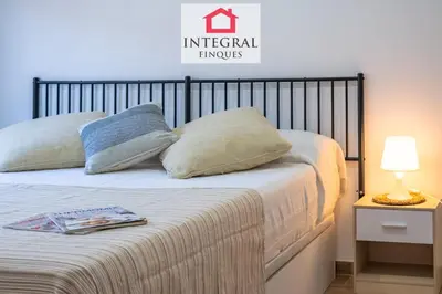 Cama o camas de una habitación en Apartament Marea Baixa