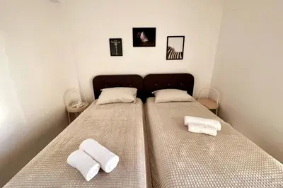 Cama o camas de una habitación en Lux 3-Bedroom Apartment In The Center