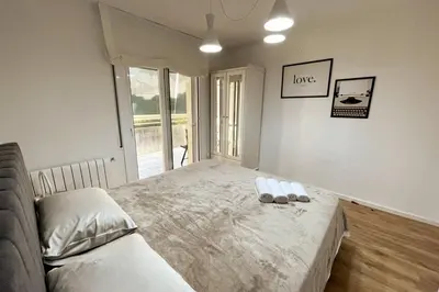 Cama o camas de una habitación en Lux 3-Bedroom Apartment In The Center
