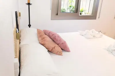 Cama o camas de una habitación en Winahost Lloret Santa Isabel