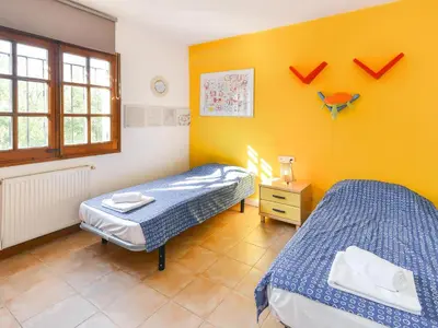Cama o camas de una habitación en Villa de lujo con piscina privada y wifi - ES-360-2