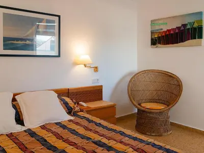 Cama o camas de una habitación en Ático de Lujo en Palamós, Vista al Mar, Parking Incluido - ES-360-3