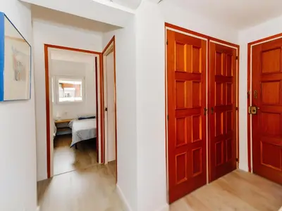 Cama o camas de una habitación en Apartamento Frente al Mar en Palamós, Aire Acondicionado, WiFi - ES-360-4