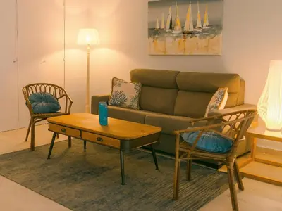 Zona de estar de Apartamento Exclusivo en Primera Línea de Mar – Torre Valentina, Eden Mar - ES-360-7