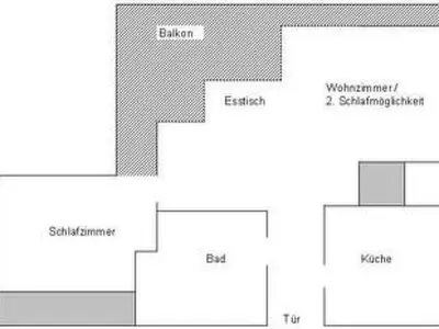 Plano de Apartment Salions by Interhome