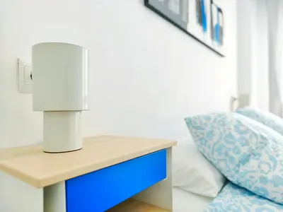 Cama o camas de una habitación en Apartamento 5 min de la playa Palamós Costa Brava