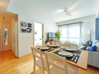 Zona de estar de Apartamento 5 min de la playa Palamós Costa Brava
