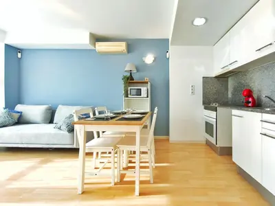 Una cocina o zona de cocina en Apartamento 5 min de la playa Palamós Costa Brava