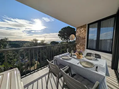 Un balcón o terraza de Kerstin Bruns - Apartment Lissa with ocean views