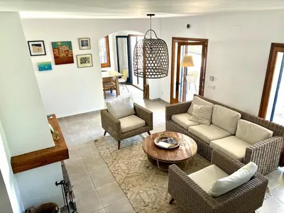 Zona de estar de Entire house in Tamariu with pool, Costa Brava next to beach