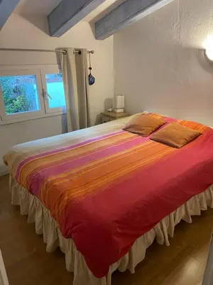 Cama o camas de una habitación en Villa à Rosamar
