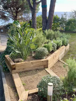 Jardín al aire libre en Villa Vista Bonita