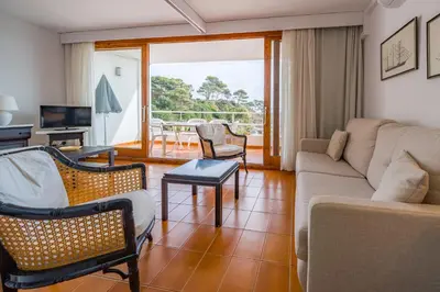 Zona de estar de MM-Precioso piso con terraza y vistas al Mar A/C