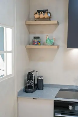 Una cocina o zona de cocina en The balcony of Tossa de Mar