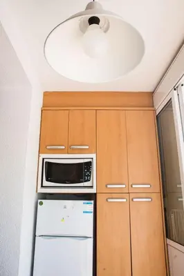 Una cocina o zona de cocina en Apartamento tranquilo en Sa Conca, S'Agaro