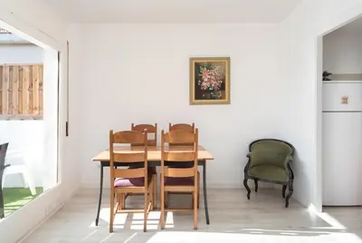 Zona de estar de Apartamento 2º centrico con Parking en Calella,Barcelona