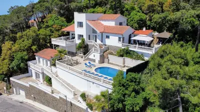 Piscina en o cerca de Villa Celeste, Private pool with sea view, 15pers