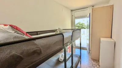 Cama o camas de una habitación en EVH126 Apartamento con gran terraza en el centro