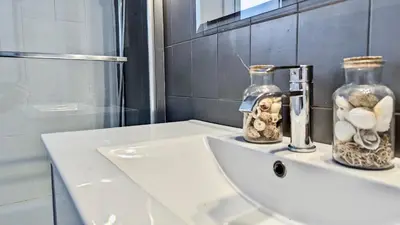Un baño de EVH126 Apartamento con gran terraza en el centro