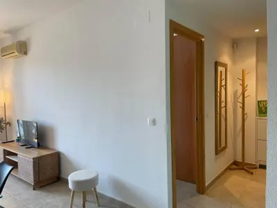 Zona de estar de Encantador dúplex con dos terrazas cerca del mar.