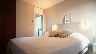 Cama o camas de una habitación en Apartamento Fanals I by HR COSTABRAVA