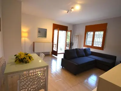 Zona de estar de Villa Sofia a 2 kms de Lloret de mar