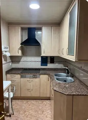 Una cocina o zona de cocina en Apartamento soleado junto al mar Els Pins