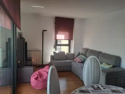 Zona de estar de Espacioso dúplex de 3 habitaciones con piscina y parking